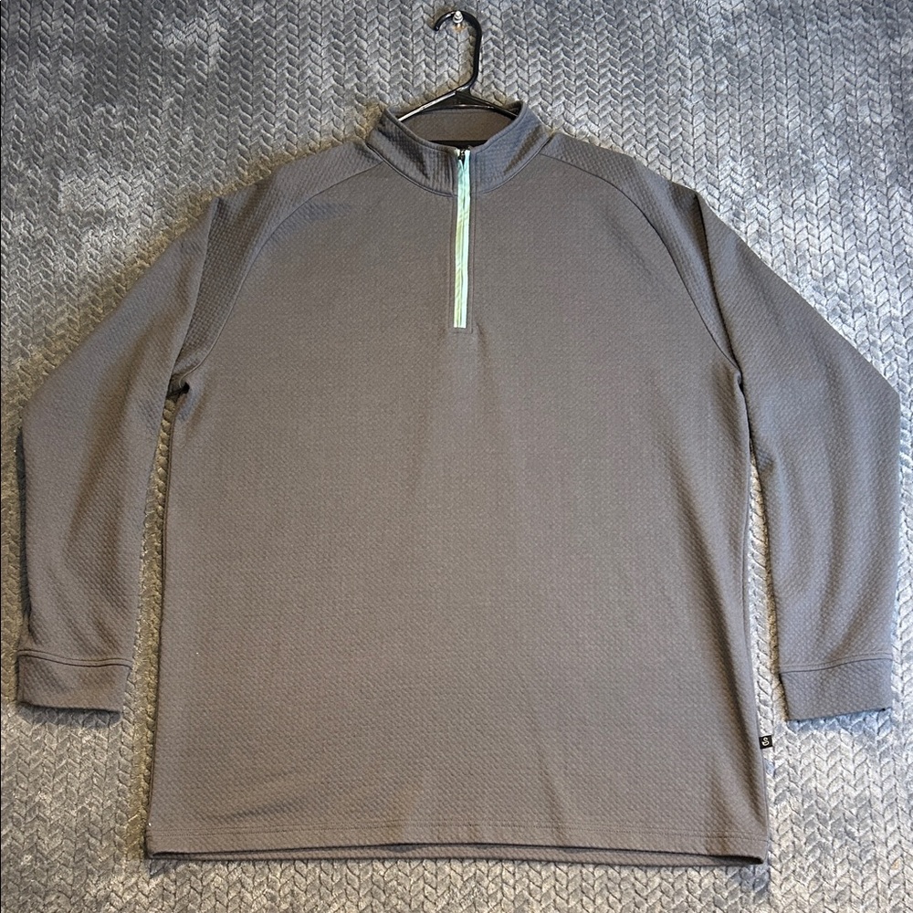 Swannies Golf 1/4 Zip Performance Golf Pullover Long Sleeve Gray Men's Sz XXL